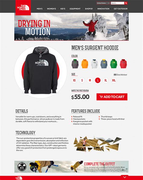 north face website